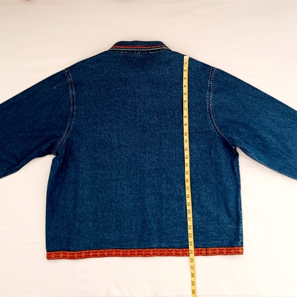 CHRISTMAS VINTAGE DENIM  JACKET, XL - Picture 10 of 13